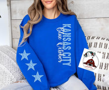 Load image into Gallery viewer, Kansas City Baseball (side design with Sleeve) Blue October