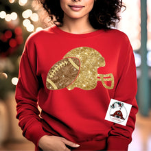 Load image into Gallery viewer, Sequin Glitter Helmet and Football