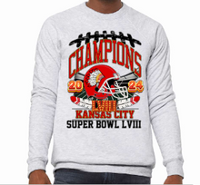 Load image into Gallery viewer, Champions Kansas City Super Bowl LV111 with helmet and feather