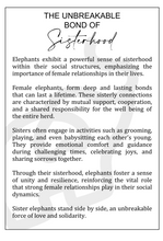 Load image into Gallery viewer, Elephant Ornament -  Unbreakable Bond of Sisterhood /Friendship