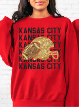 Load image into Gallery viewer, Kansas city repeat with Glitter helmet and football