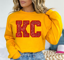 Load image into Gallery viewer, KC Faux Embroidery and Faux Sequins - RED
