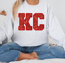 Load image into Gallery viewer, KC Faux Embroidery and Faux Sequins - RED