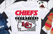 Load image into Gallery viewer, Super Bowl Champions - LV111- checkered with faux glitter