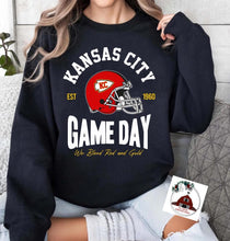 Load image into Gallery viewer, Kansas City Football  Game Day - we bleed red and gold