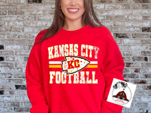 Load image into Gallery viewer, Kansas City Football  with Stars in arrowhead and stripes