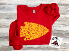 Load image into Gallery viewer, KC CHIEFS YELLOW NURSE ARROWHEAD FOOTBALL