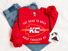 Load image into Gallery viewer, THE ROAD TO NOLA GOES THROUGH KC - KC FOOTBALL