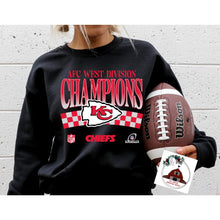 Load image into Gallery viewer, AFC WEST DIVISION CHAMPIONS CHIEFS - RED CHECKER