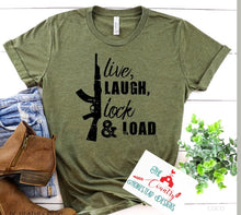 Load image into Gallery viewer, Live, Laugh, Lock and Load
