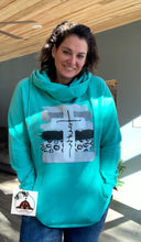 Load image into Gallery viewer, Faith black and white cross leopard