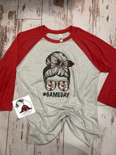 Load image into Gallery viewer, Game Day Chiefs Girl Bun