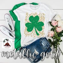 Load image into Gallery viewer, Clover on Gold leopard