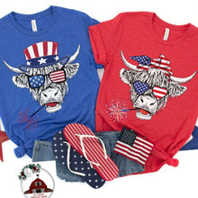 Load image into Gallery viewer, America Highland cow with glasses