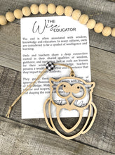 Load image into Gallery viewer, OWL ORNAMENT -- WISE EDUCATOR/TEACHER
