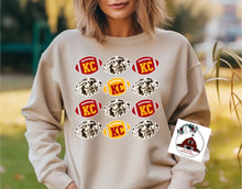 Load image into Gallery viewer, KC MINI FOOTBALL - COWHIDE, RED AND YELLOW
