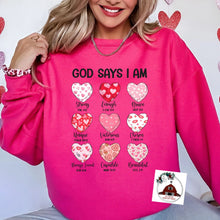 Load image into Gallery viewer, God says I am - hearts
