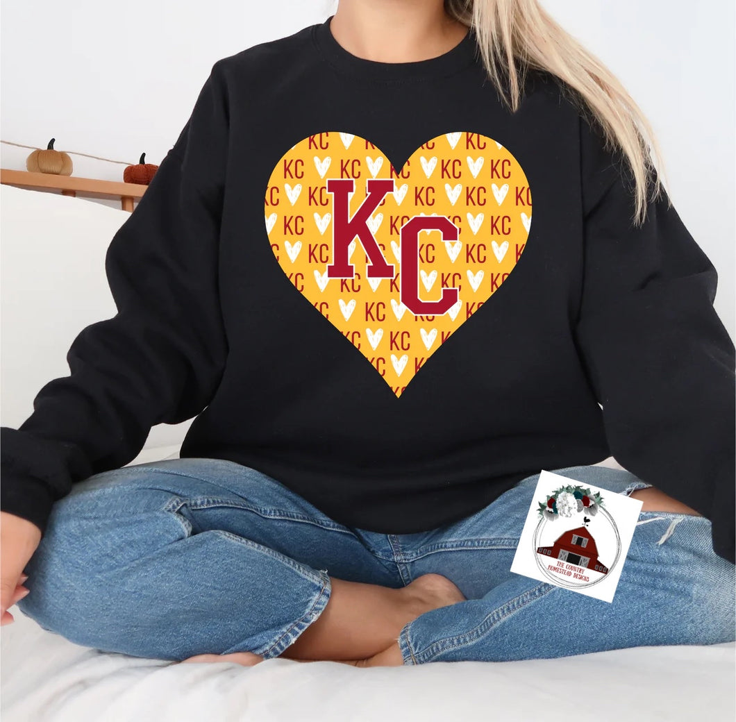 KC LOVE KANSAS CITY - HEART SHAPE