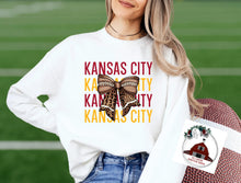 Load image into Gallery viewer, Kansas City  Repeat with football bow
