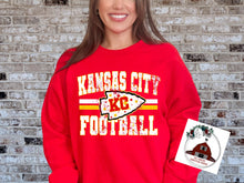 Load image into Gallery viewer, Kansas City Football - KC arrowhead with stripes/stars
