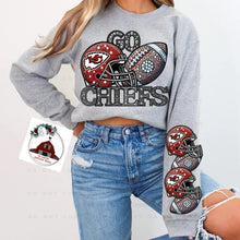 Load image into Gallery viewer, Go Chiefs - FAUX bling with sleeves
