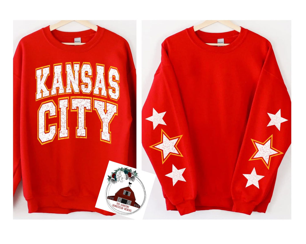 KANSAS CITY-  STARS ON SLEEVE - OVERSIZE