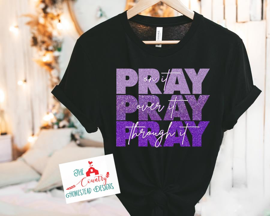 Pray Pray Pray - purple