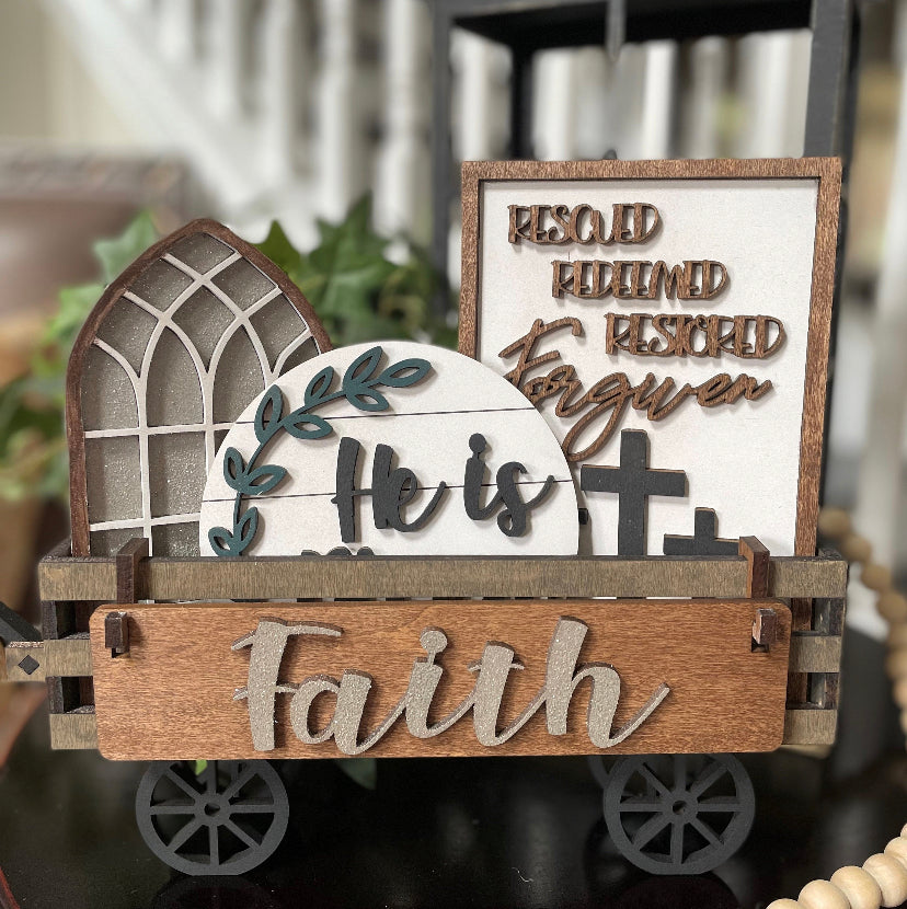 Faith - Jesus theme interchangeable/ tier tray