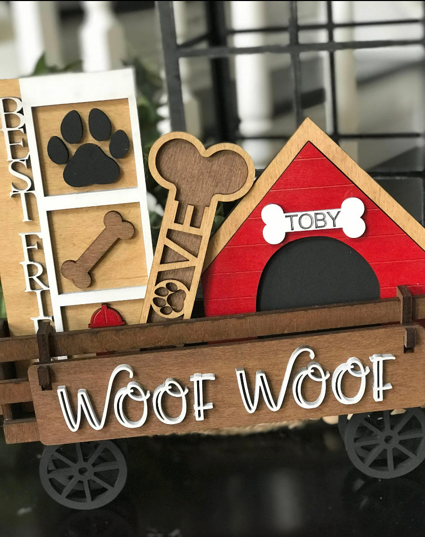 Woof Woof - Dog theme interchangeable/ tier tray