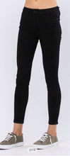 Load image into Gallery viewer, Mid - Rise Non Distressed Skinny Jeans- Black
